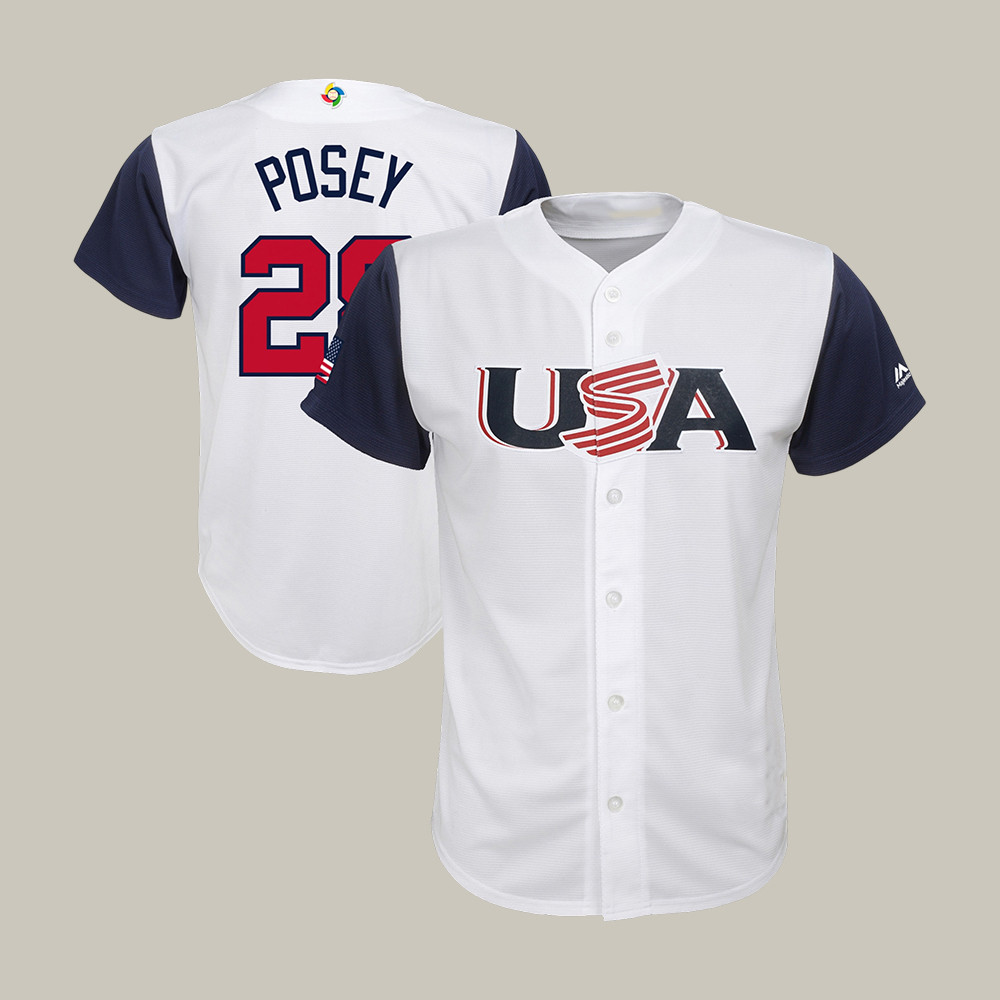 Buster Posey USA 2026 World Baseball Classic Jersey Team USA Baseball Clothes Best Gift For Fans