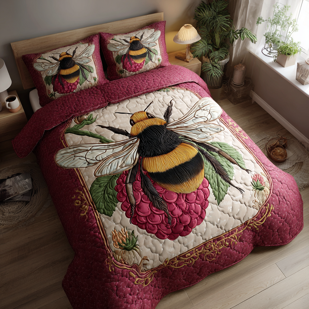 Busy Bee Quilted Bedding Set Bedroom Decorations Bee Gifts For Mom