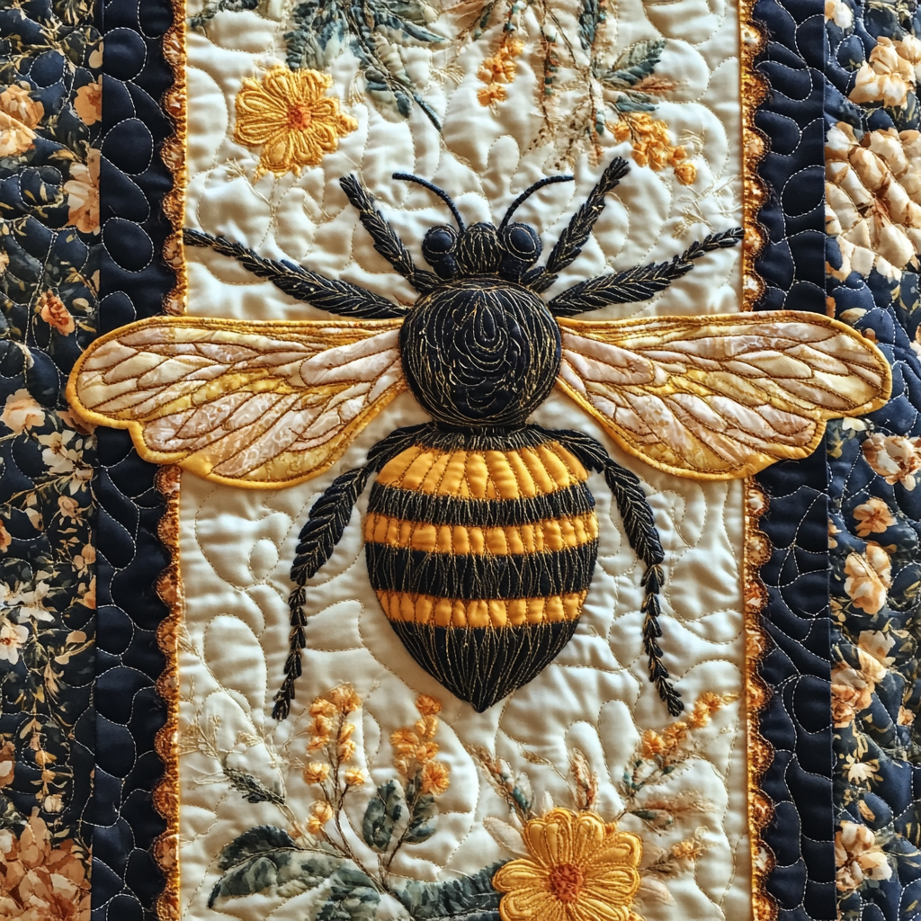 Busy Bee Quilted Table Runner Dining Table Decor Ladies Bee Gifts