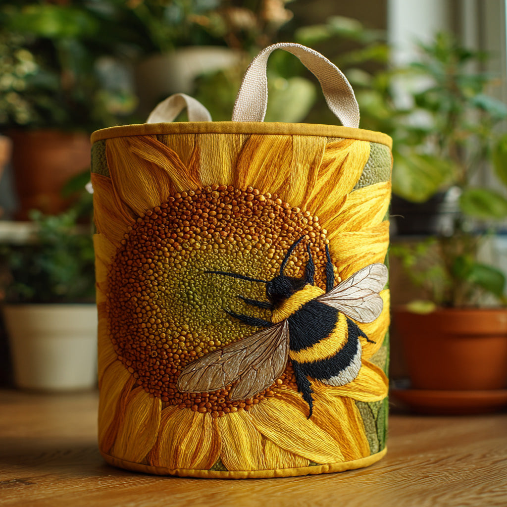 Busy Wings Quilted Laundry Basket Thoughtful Quilted Basket Gift for Home Essentials