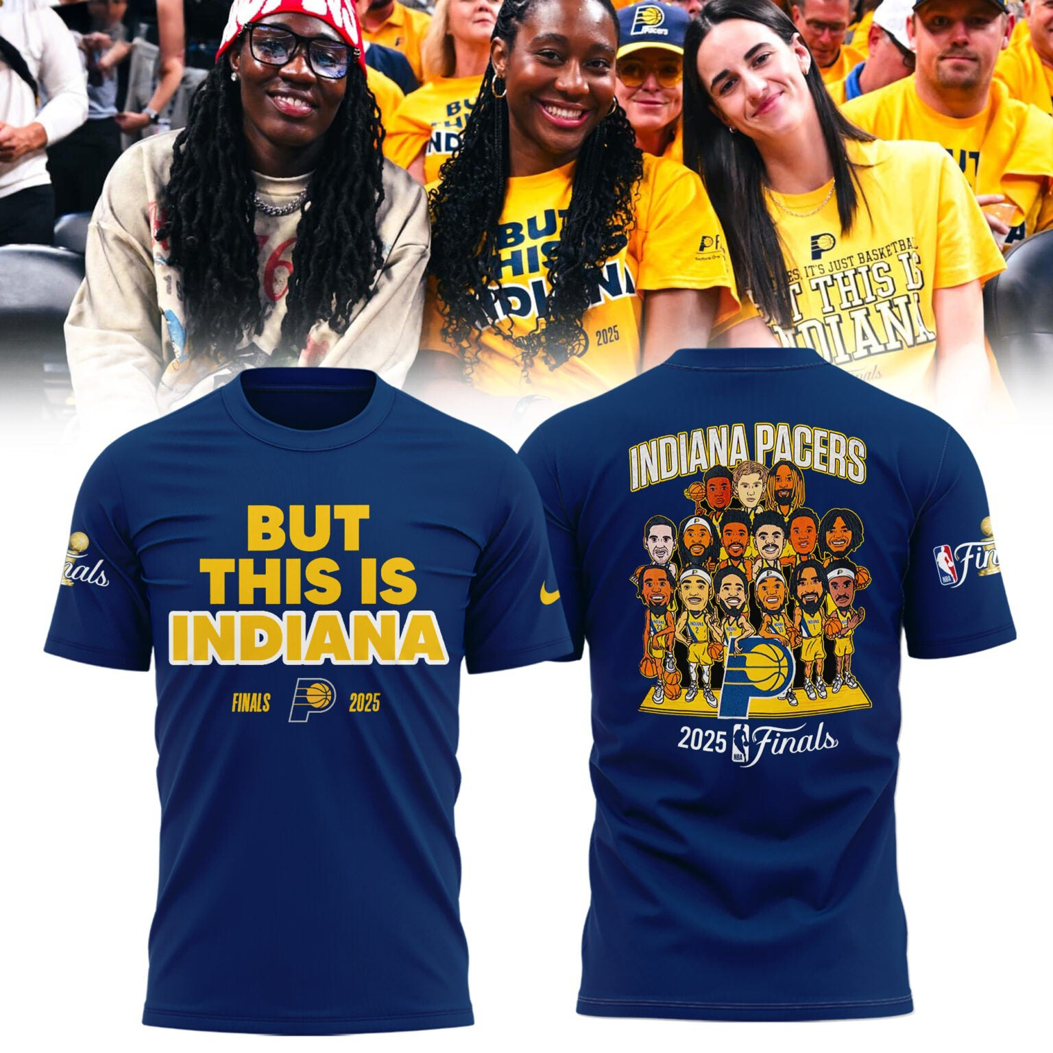 But This Is Indiana 2025 Yellow T-Shirt Gifts For Basketball Fan