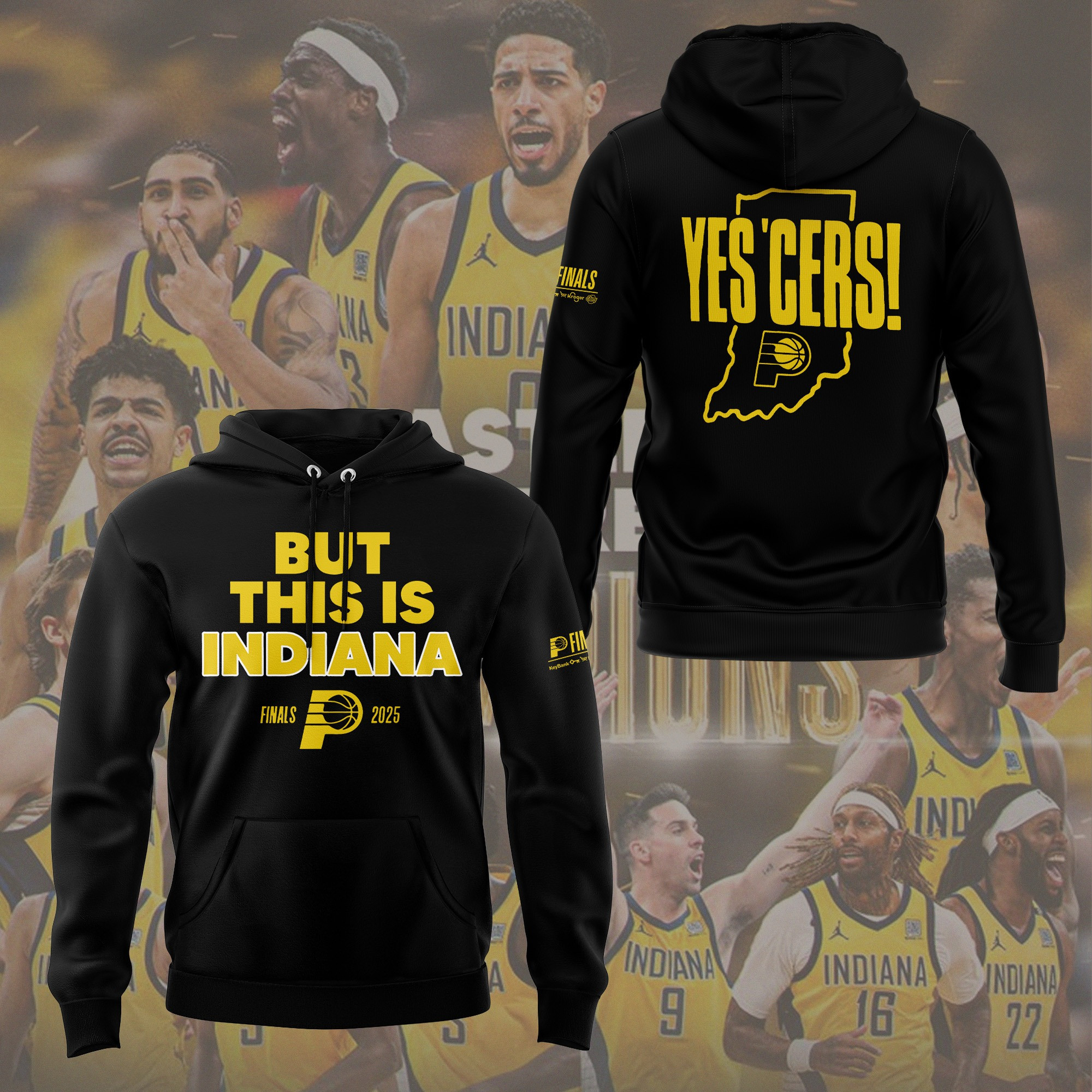 But This Is Indiana Hoodie Yes 'Cers Indiana Pacers Final NBA Merch Special Clothing Gifts