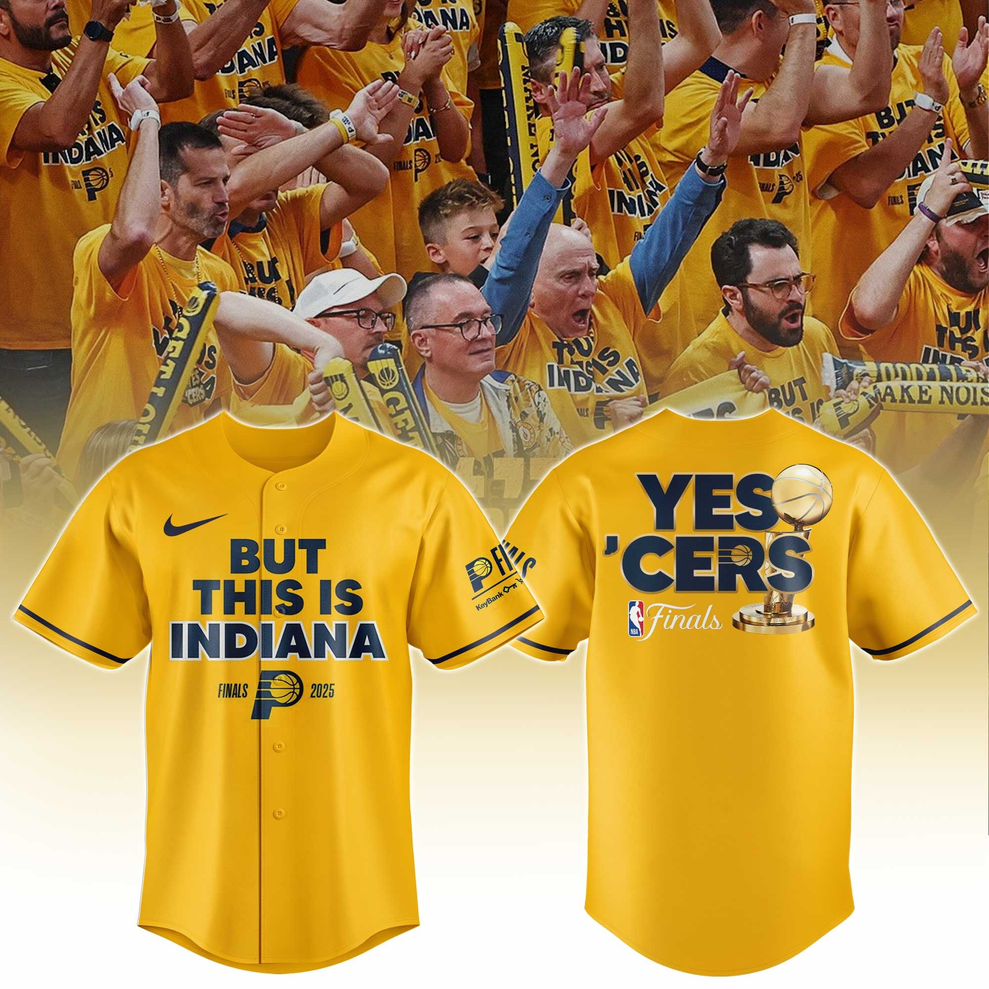 But This Is Indiana Jersey Pacers Yes 'Cers Final NBA 2025 Basketball Fan Merch For Sale