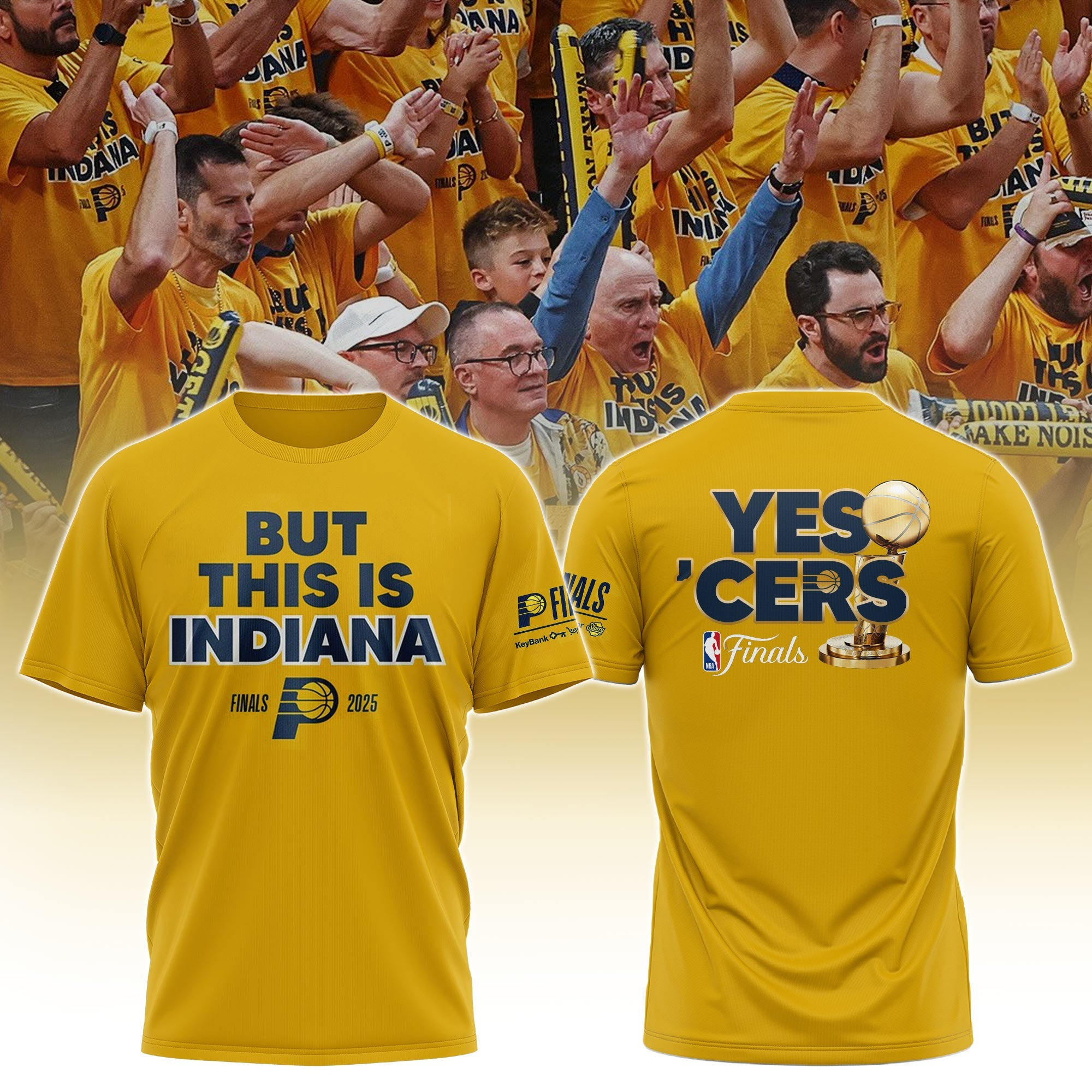 But This Is Indiana T-Shirt Yellow Gift Ideas For Basketball Lovers