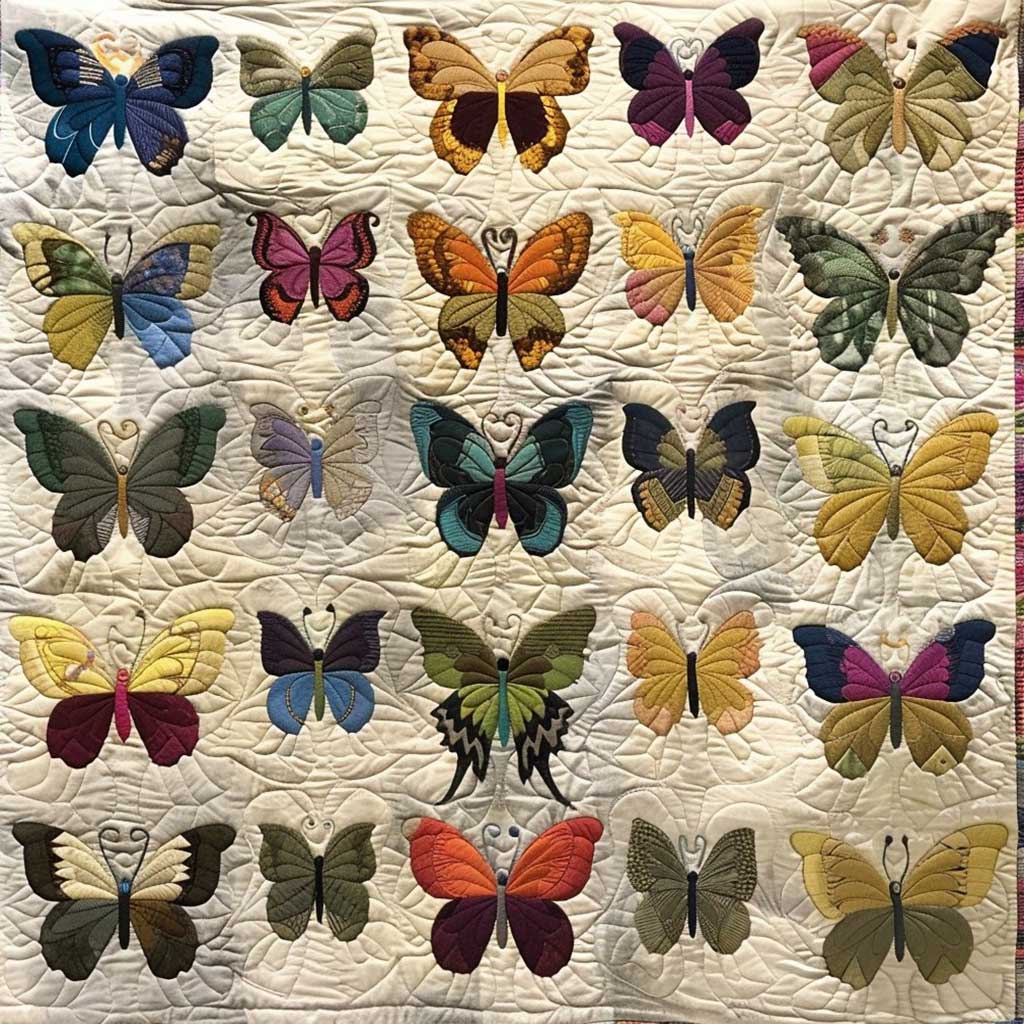 Butterflies Quilt Blanket Soft Throw Blanket Gifts For Father's Day From Wife