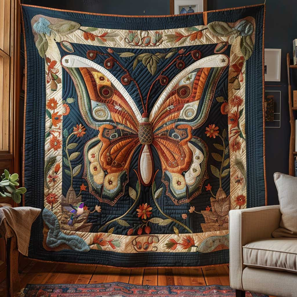 Butterfly Bliss Holiday Christmas Quilt Blanket Grandma And Grandpa Christmas Gifts
