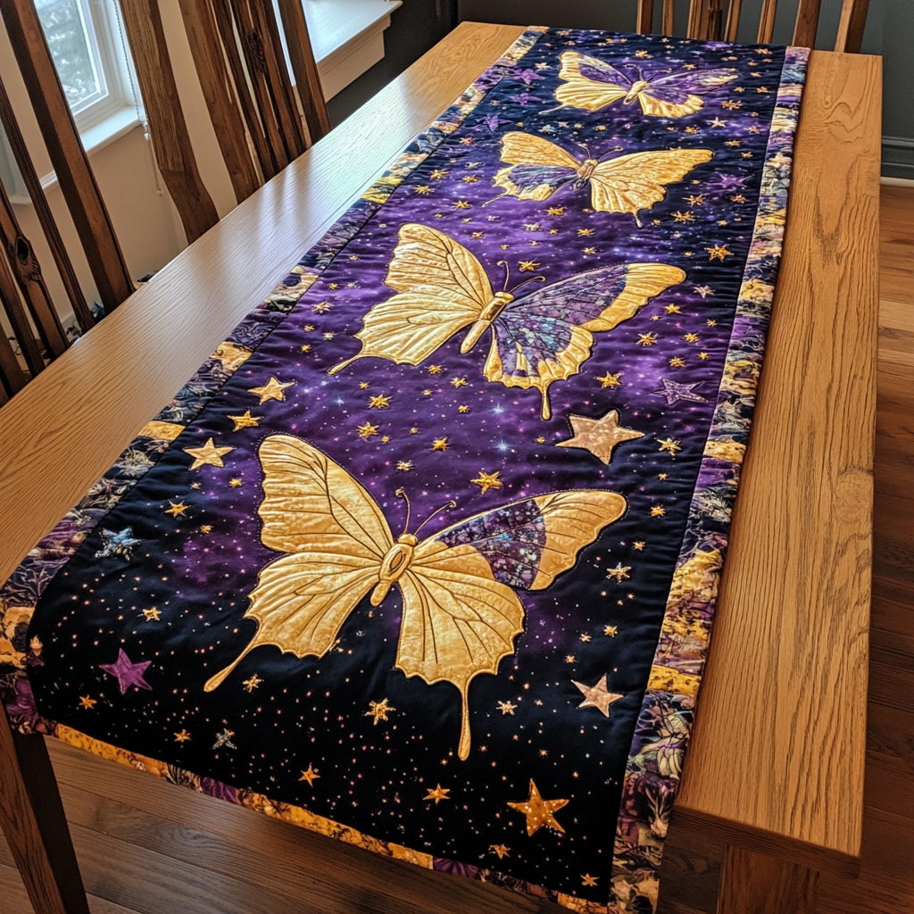 Butterfly Bliss Quilted Table Runner Dining Room Centerpieces Birthday Presents For Butterfly Lovers