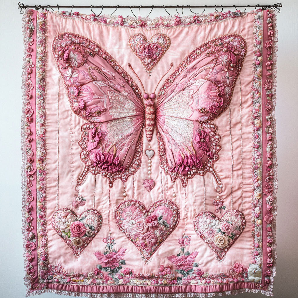 Butterfly Blooming Into You Holiday Christmas Quilt Blanket Butterfly Lover Gift