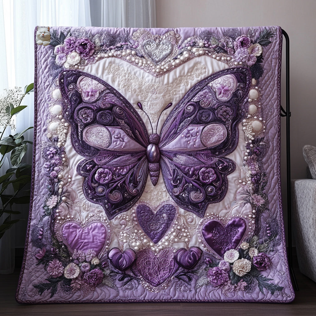 Butterfly Blooming Into You Holiday Christmas Quilt Blanket Funny Christmas Gifts