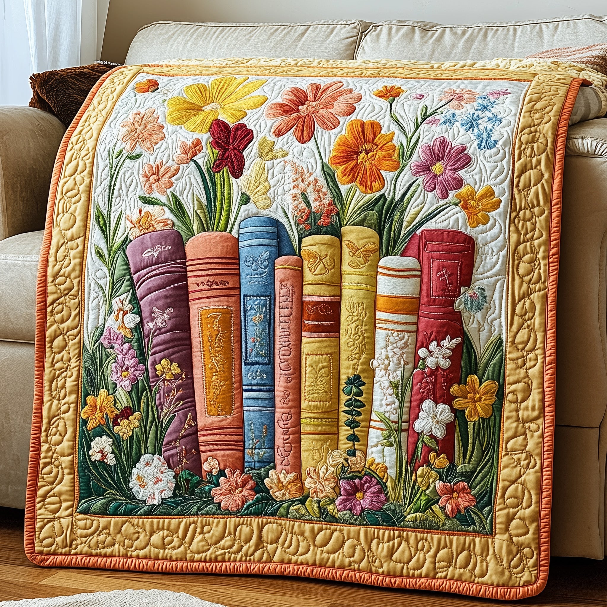 Butterfly Book Haven Quilted Blanket Cute Bed BlanketAwesome Butterfly Gifts Xmas