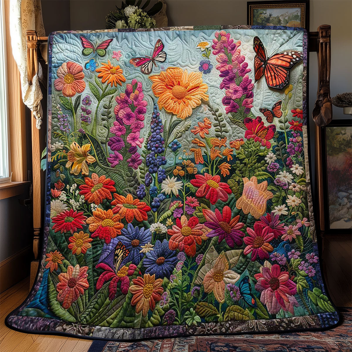 Butterfly Breeze Quilt Blanket Couch Blanket Gift Ideas For Mother In Law