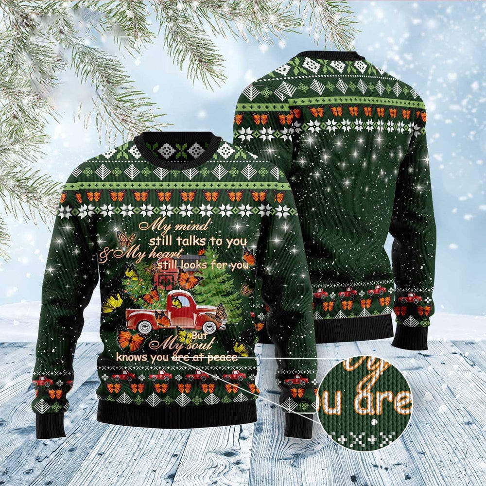 Butterfly Christmas Season My Mind Ugly Christmas Sweater Funny Ugly Christmas Sweater Xmas Gifts