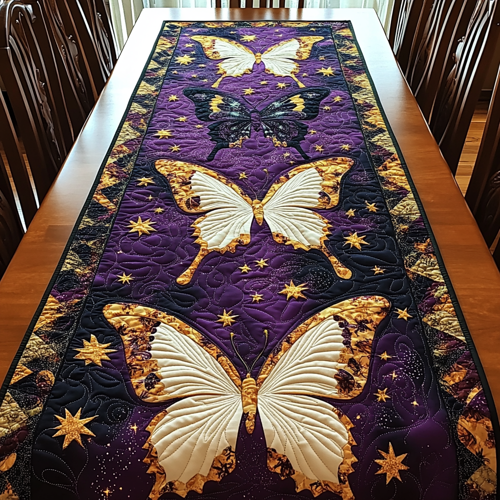 Butterfly Dream Quilted Table Runner Dining Room Table Decor Best Butterfly Gifts For Christmas