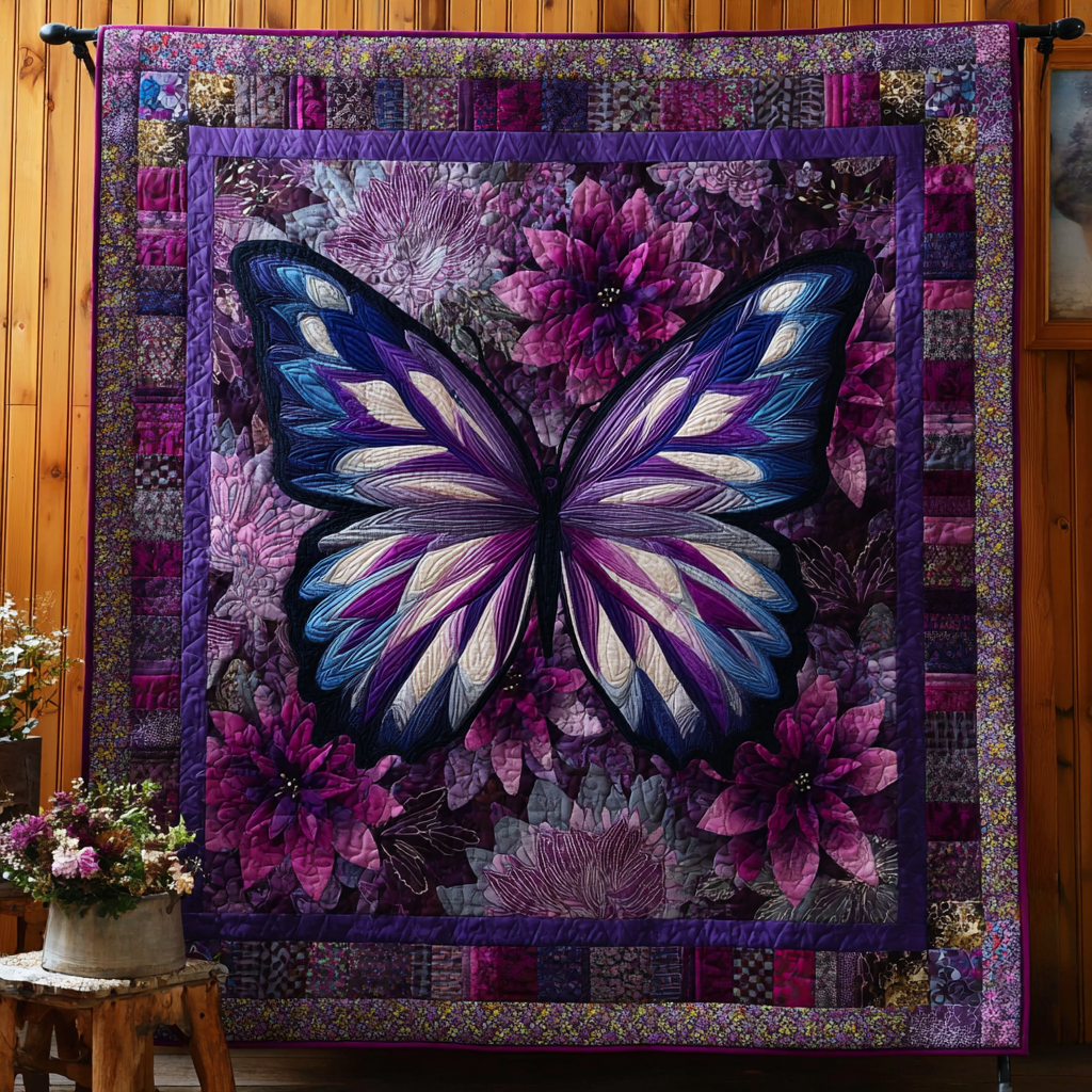Butterfly Dreams Quilted Blanket Bed Room Decor Best Butterfly Gifts For Christmas