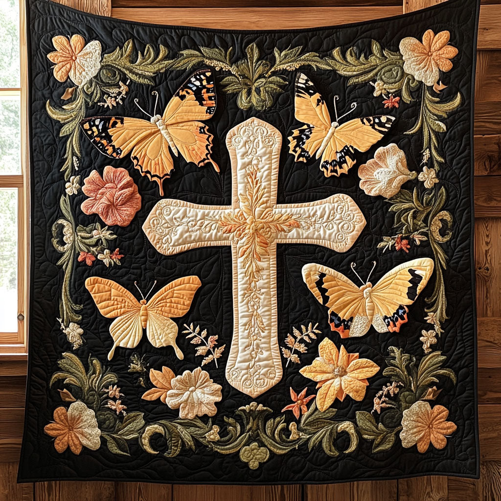 Butterfly Faith Quilt Beautiful Quilt Blanket Gift for Home Decoration