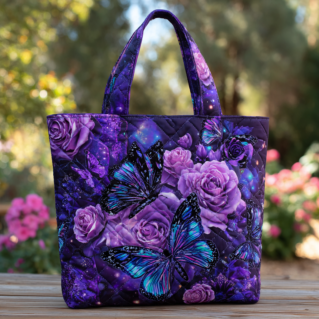 Butterfly Garden Quilted Tote Bag Butterfly Gifts For Adults