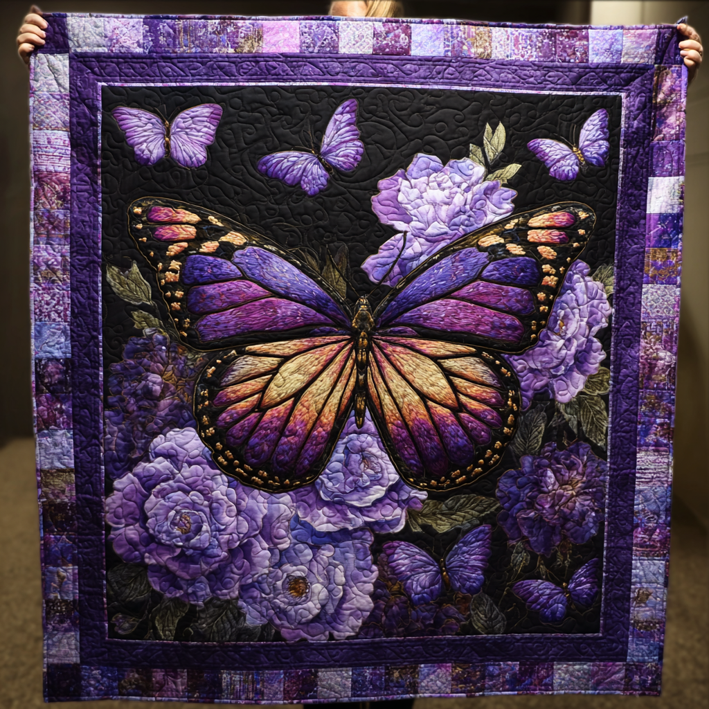 Butterfly Glow Quilted Blanket Cute Bedroom Ideas Gifts For Female Horse Lovers