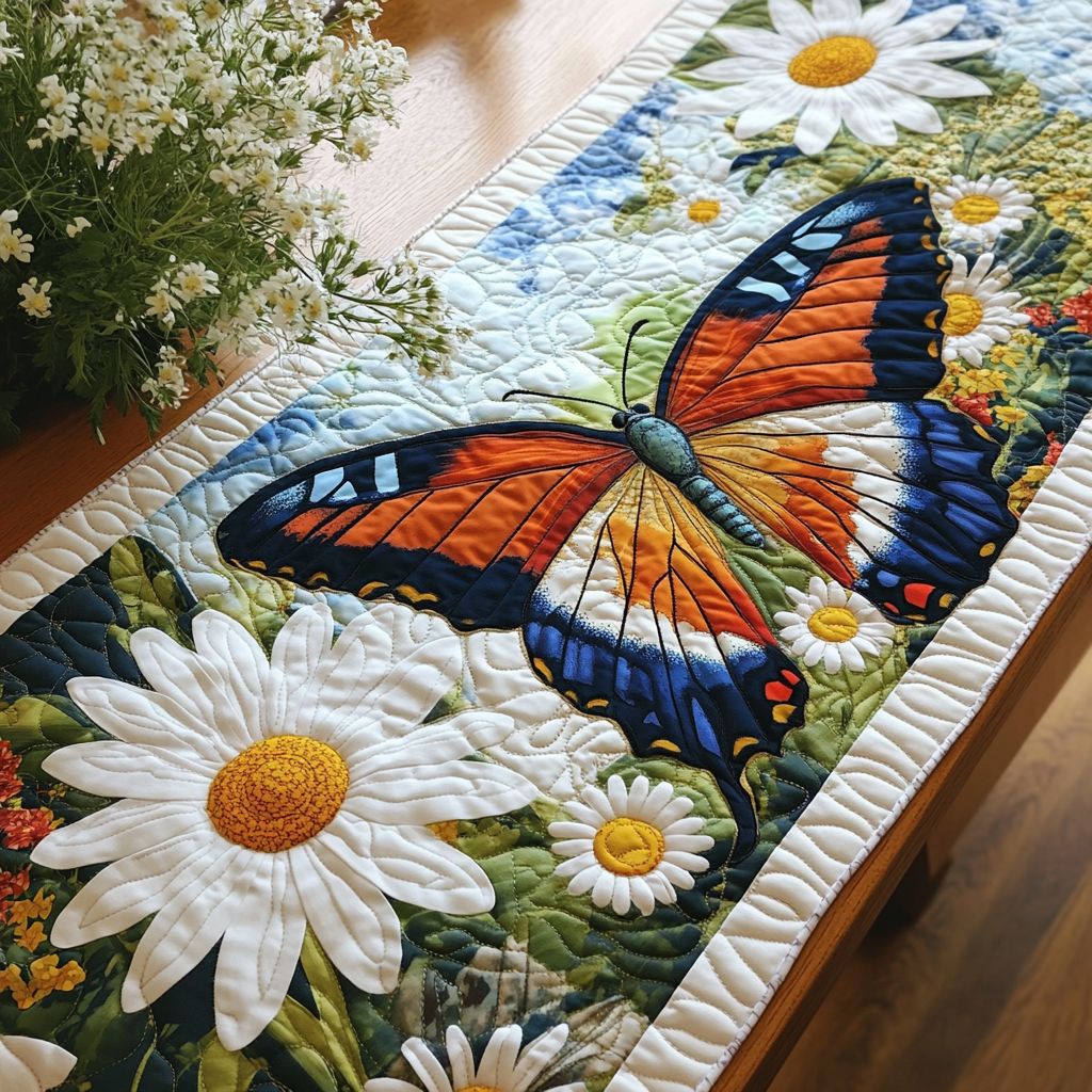 Butterfly Haven Quilted Table Runner Kitchen Table Decor Ideas Best Butterfly Gifts For Christmas