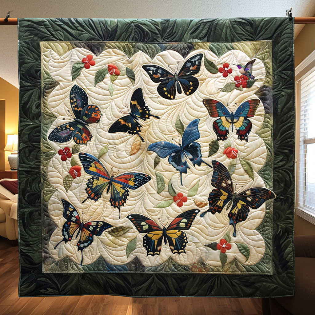 Butterfly Holiday Christmas Quilt Blanket Best Christmas Gifts For Women