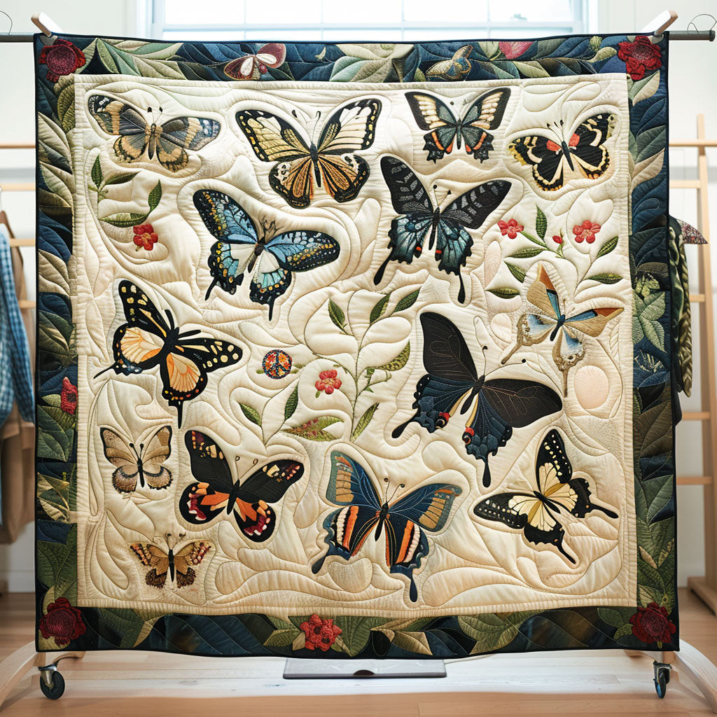 Butterfly Holiday Christmas Quilt Blanket Christmas Presents For Girlfriend
