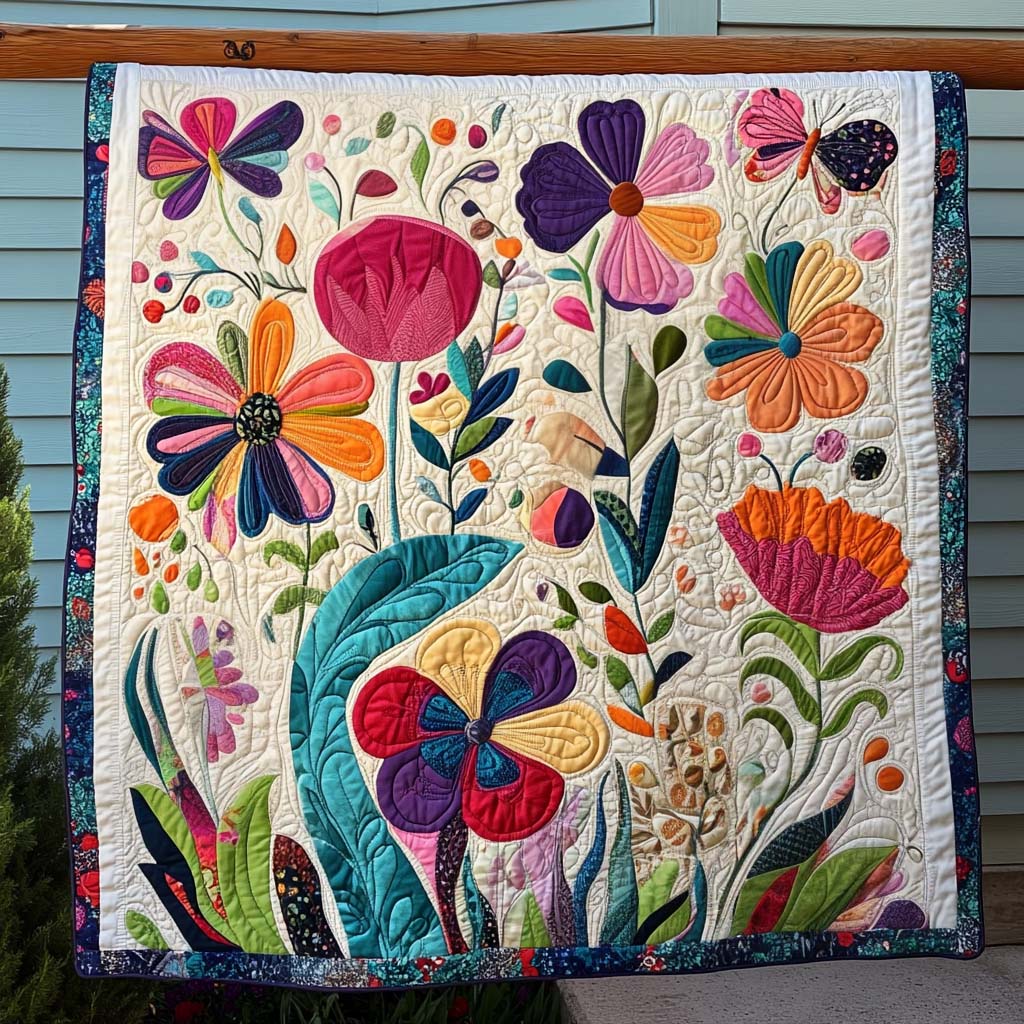Butterfly Meadow Quilted Blanket Best Christmas Gifts For Women