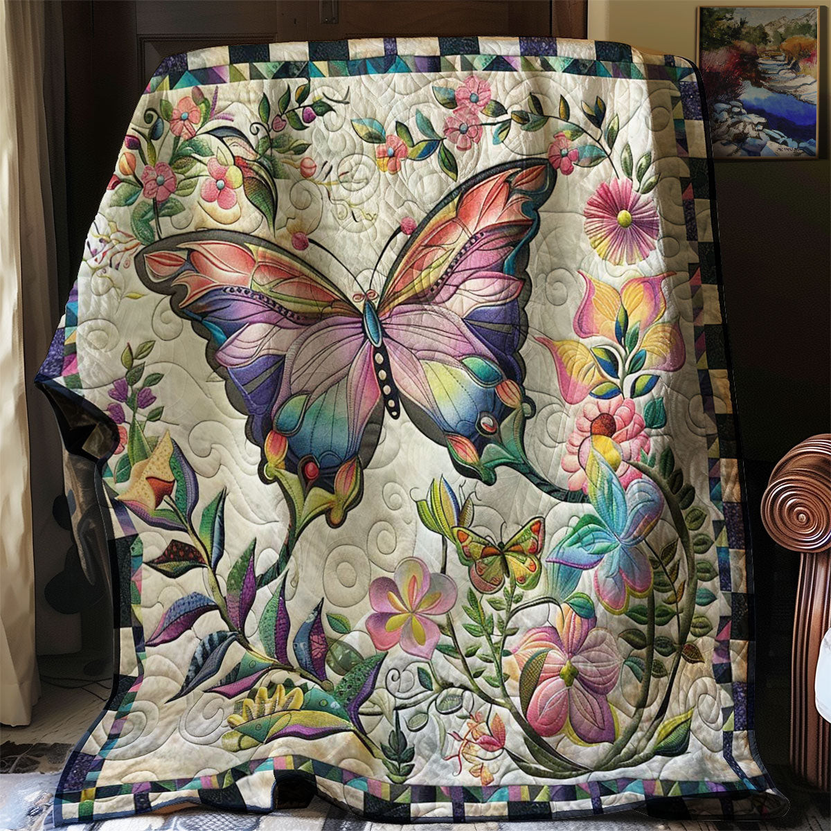 Butterfly Quilt Blanket Throws And Blankets Mothers Day Gift For My Daughter