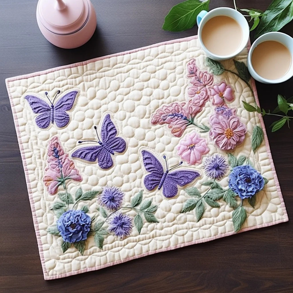 Butterfly Quilted Placemat Cute Placemats Birthday Presents For Grandma