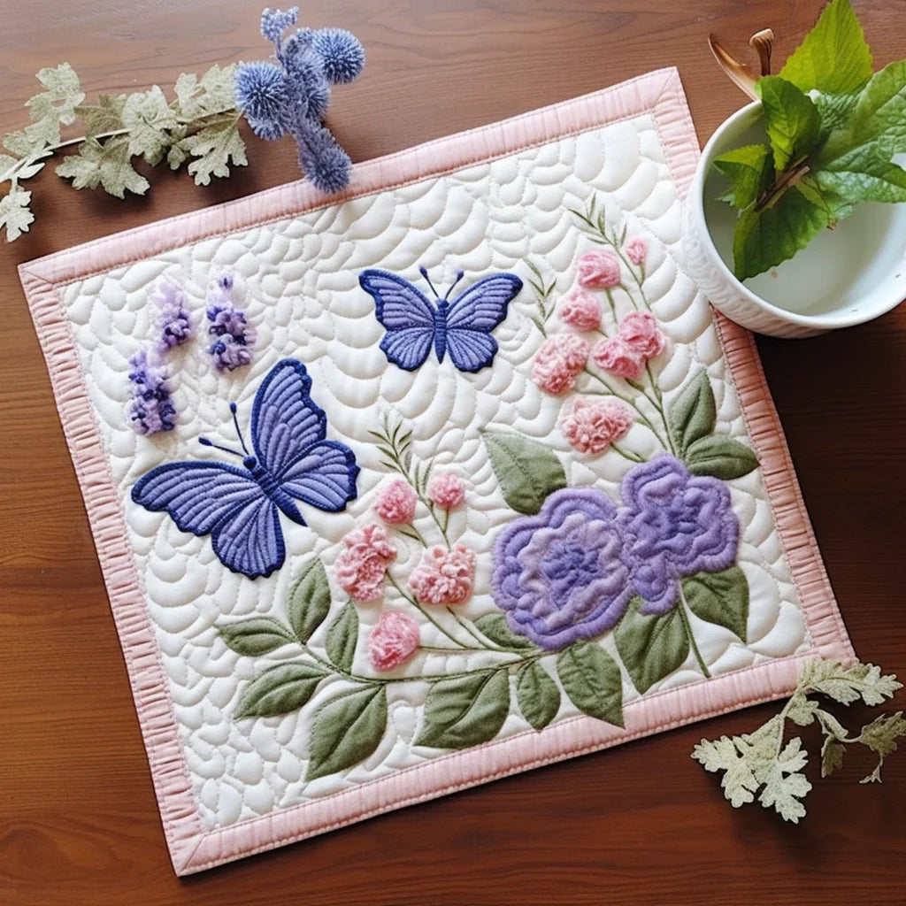 Butterfly Quilted Placemat Cute Placemats Birthday Presents For Mum