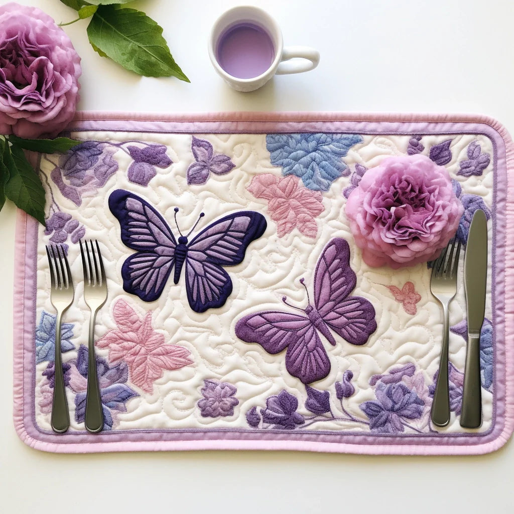 Butterfly Quilted Placemat Dining Table Placemats Cool Gifts For Dad