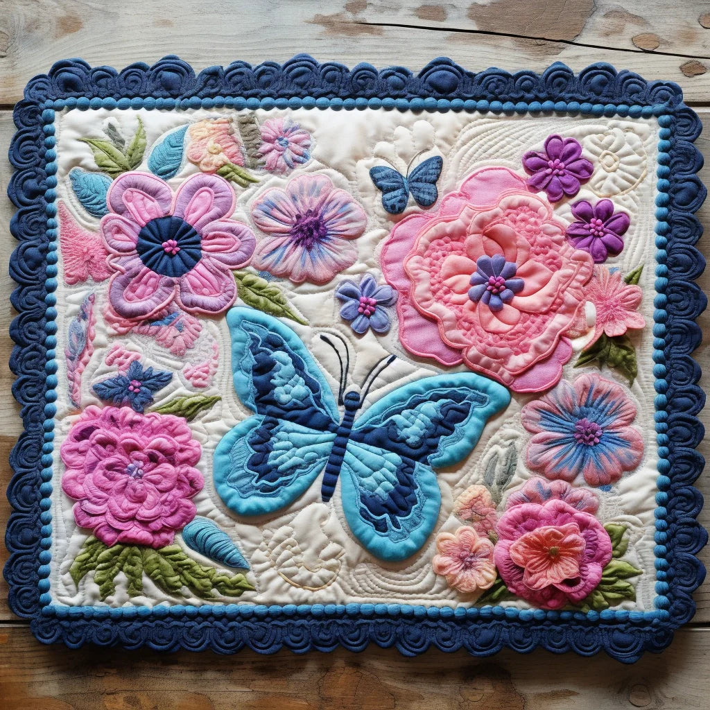 Butterfly Quilted Placemat Elegant Placemats Butterfly Gifts For Adults