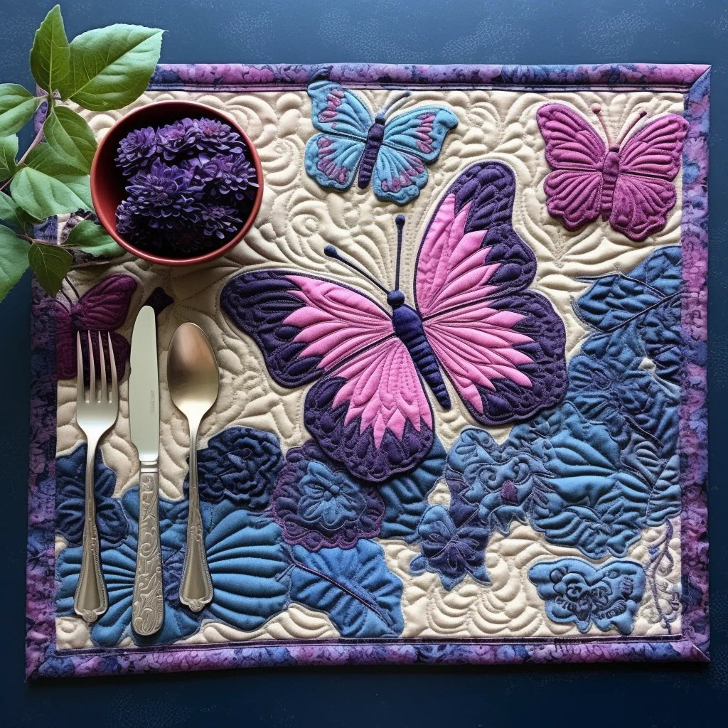 Butterfly Quilted Placemat Elegant Placemats Butterfly Gifts For Friends