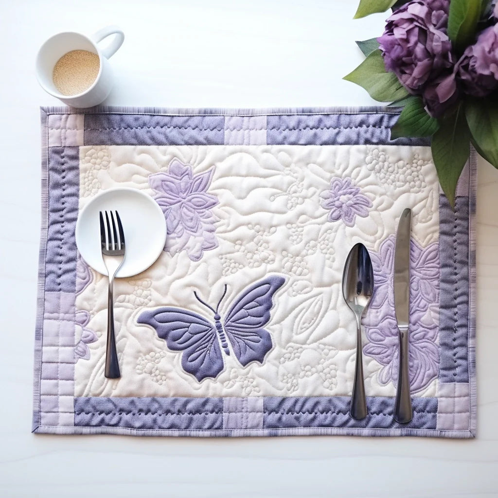 Butterfly Quilted Placemat Elegant Placemats Cool Gifts For Dragonfly Lovers