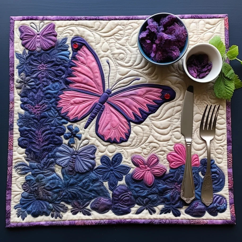 Butterfly Quilted Placemat Elegant Placemats Gifts For Mother In Law