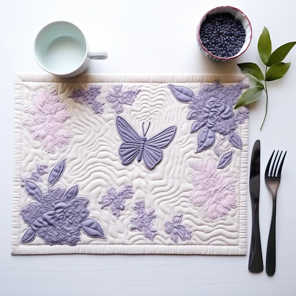 Butterfly Quilted Placemat Placemats For Round Table Gifts For Mother In Law