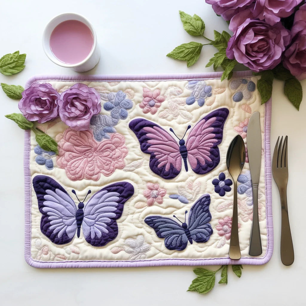 Butterfly Quilted Placemat Placemats For Round Table Great Gifts For Mom