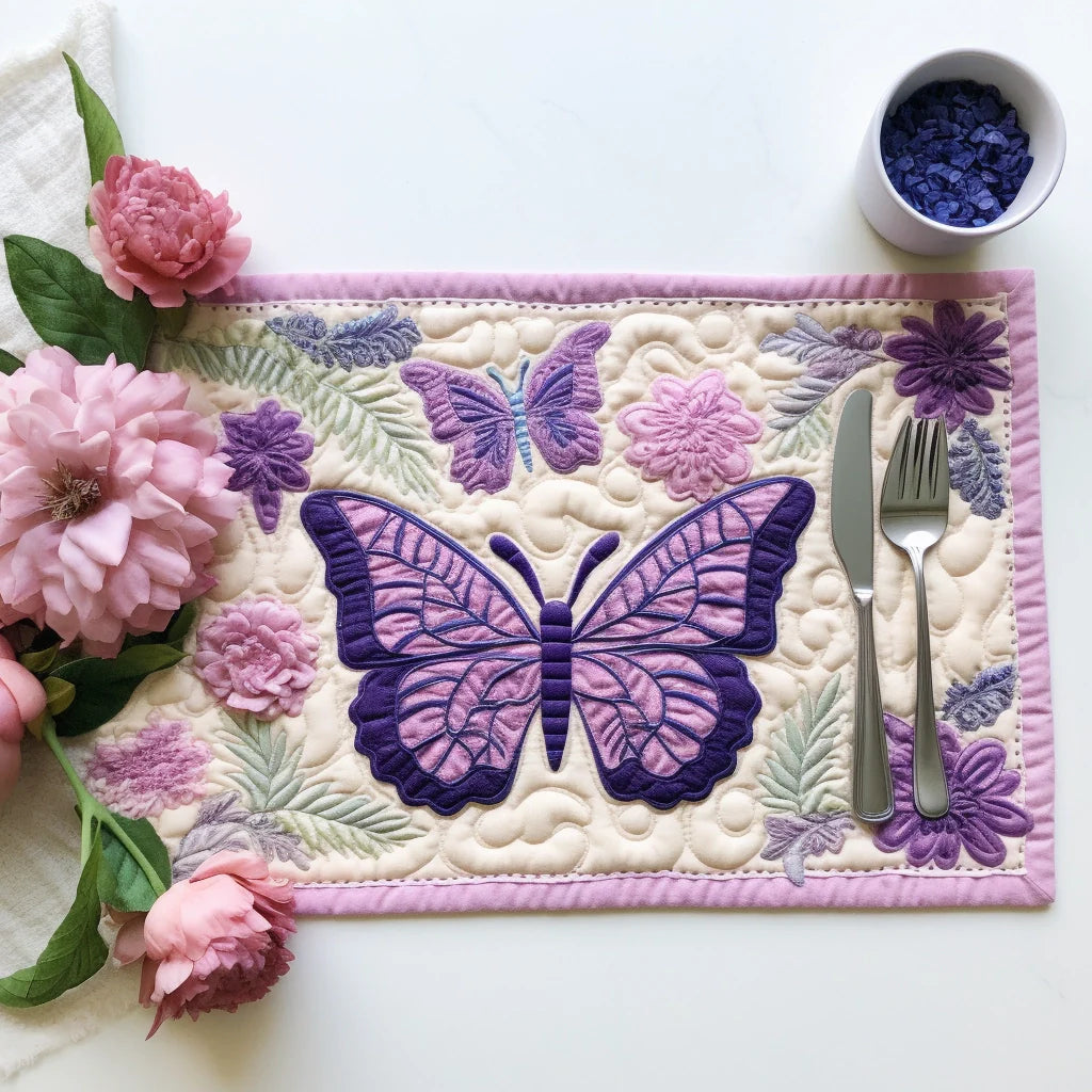 Butterfly Quilted Placemat Placemats For Round Table Retirement Gift Ideas For Men