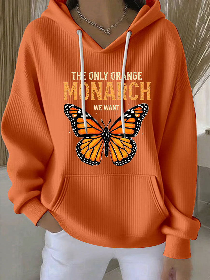 Butterfly The Only Orange Monarch We Want Hoodie Freedom America Anti MAGA Clothing Gifts Ideas