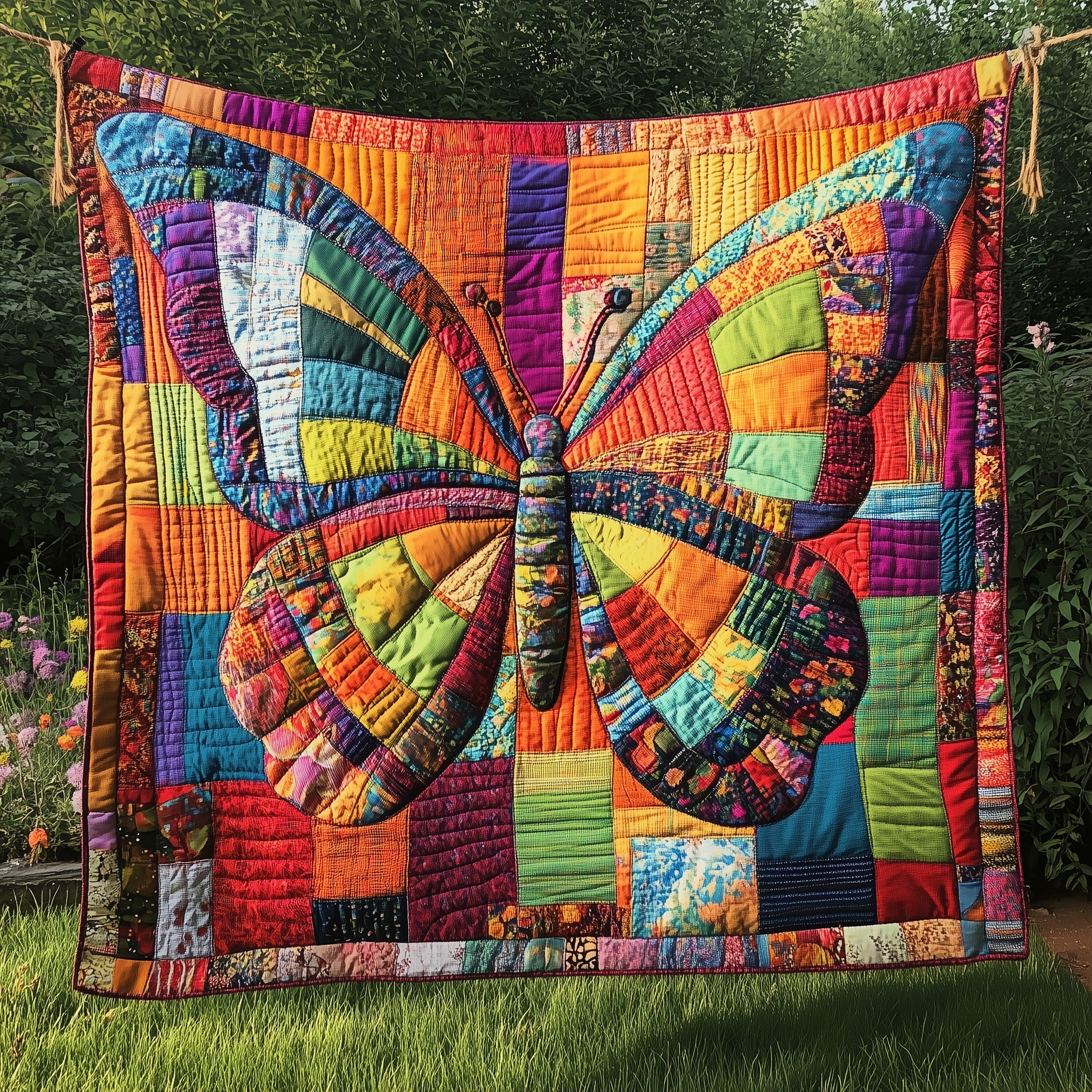 Butterfly Whimsy Quilted Blanket Cute Cozy BlanketButterfly Themed Birthday Gifts