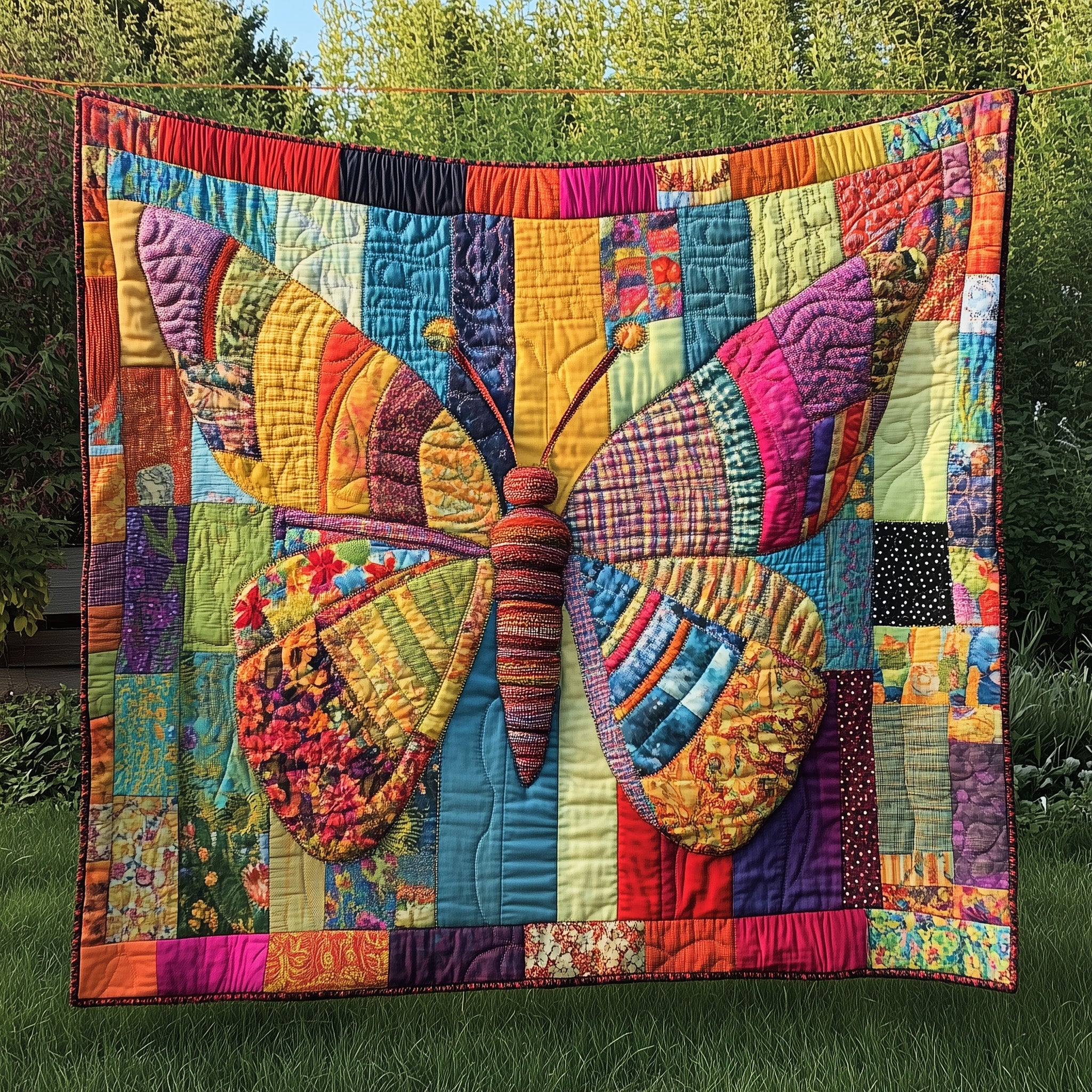 Butterfly Whimsy Quilted Blanket Cute Cozy BlanketButterfly Themed Birthday Presents
