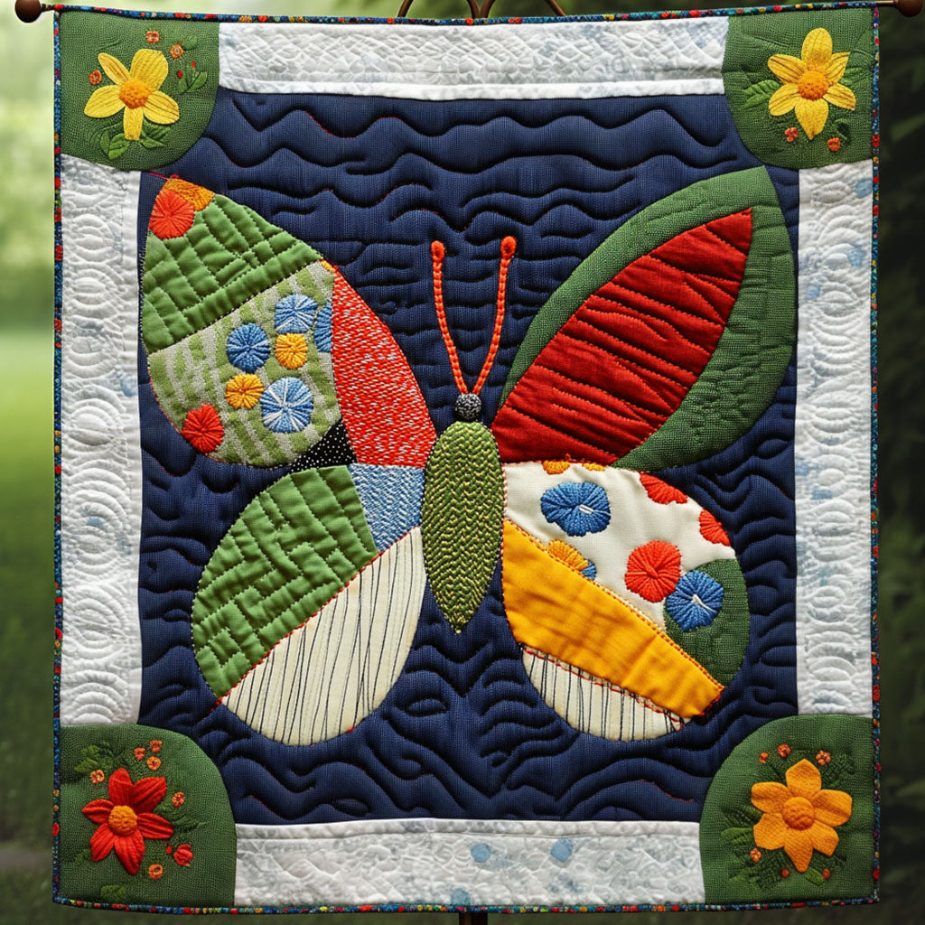 Butterfly Whimsy Quilted Blanket Winter Decor Blanket Butterfly Theme Gifts