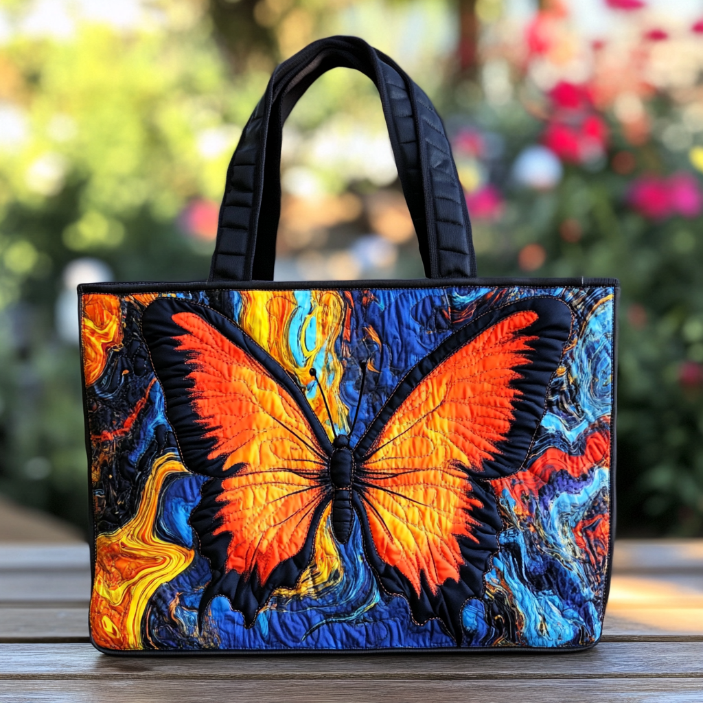 Butterfly Wings Quilted Tote Bag Butterfly Presents
