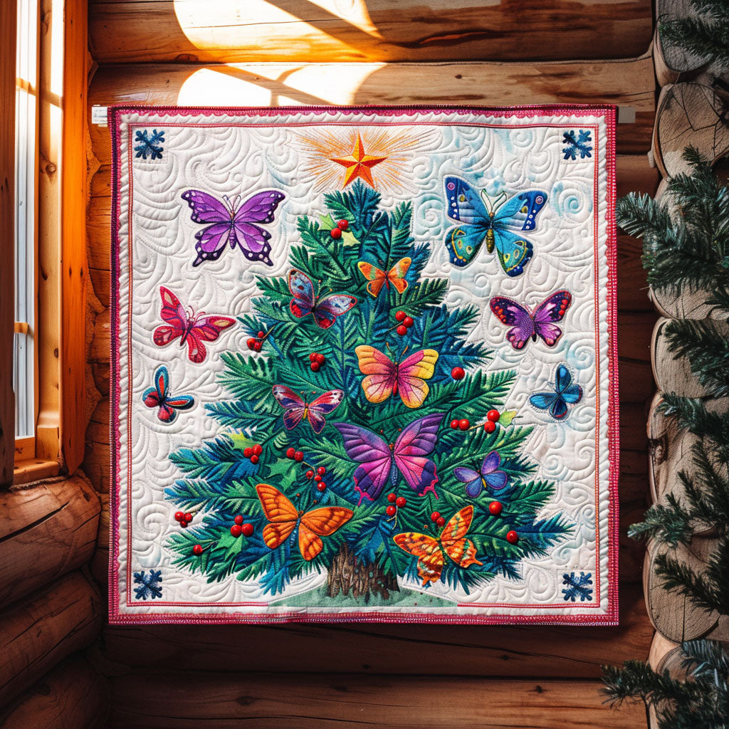 Butterfly Wonderland Quilted Blanket Throw Blankets For Couch Christmas Gifts For Her