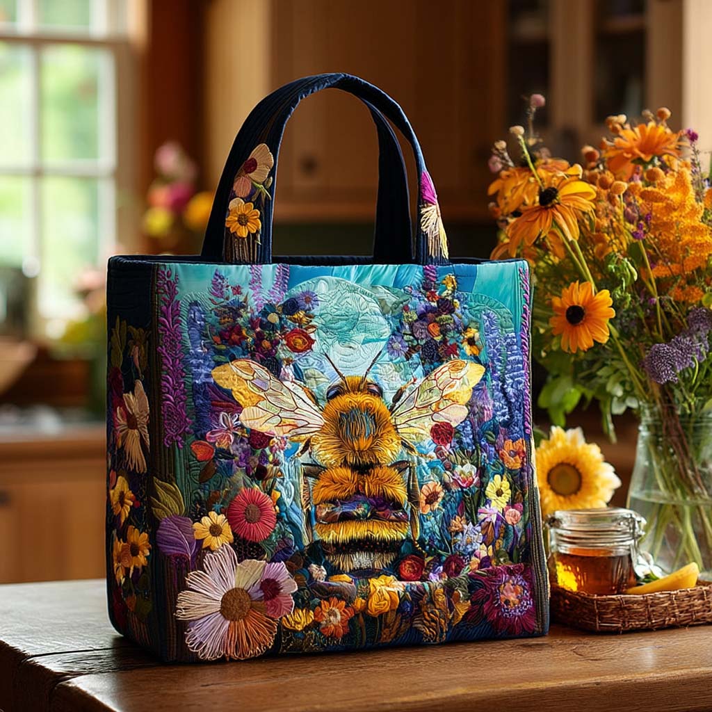 Buzz Magic Quilted Tote Bag Ladies Bee Gifts