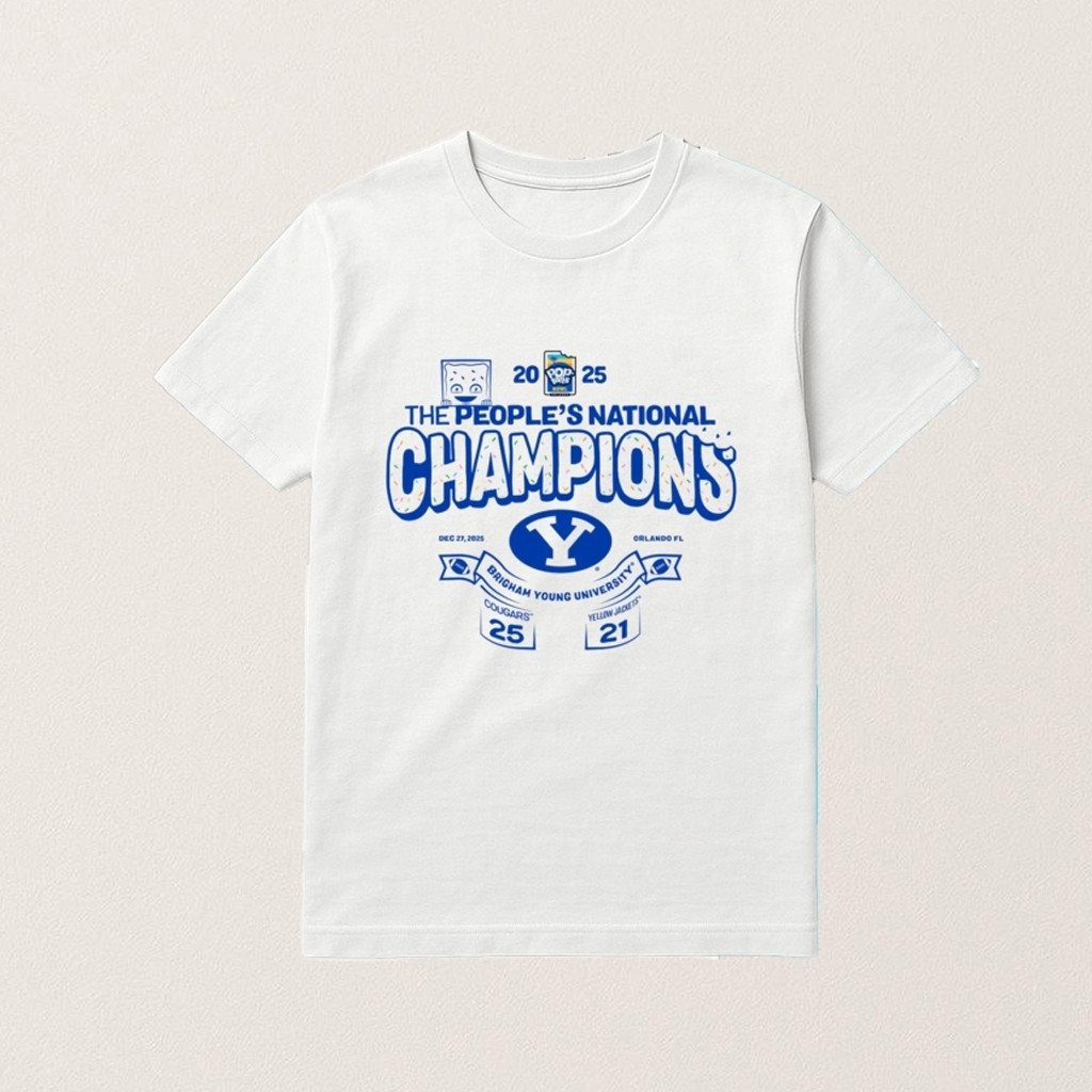 BYU Football 2025 Pop Tarts Bowl The Peoples National Champions T-Shirt BYU Football Merch BYU Football 2025 Pop Tarts Bowl The Peoples National Champions T-Shirt BYU Football Merch