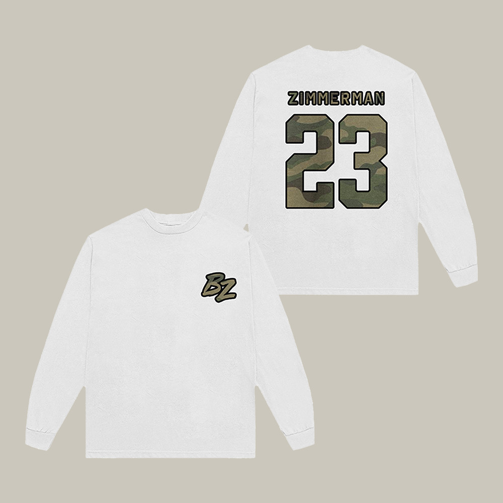 BZ Camo Logo 23 Long Sleeve Shirt Bailey Zimmerman Apparel Gift For Music Lover
