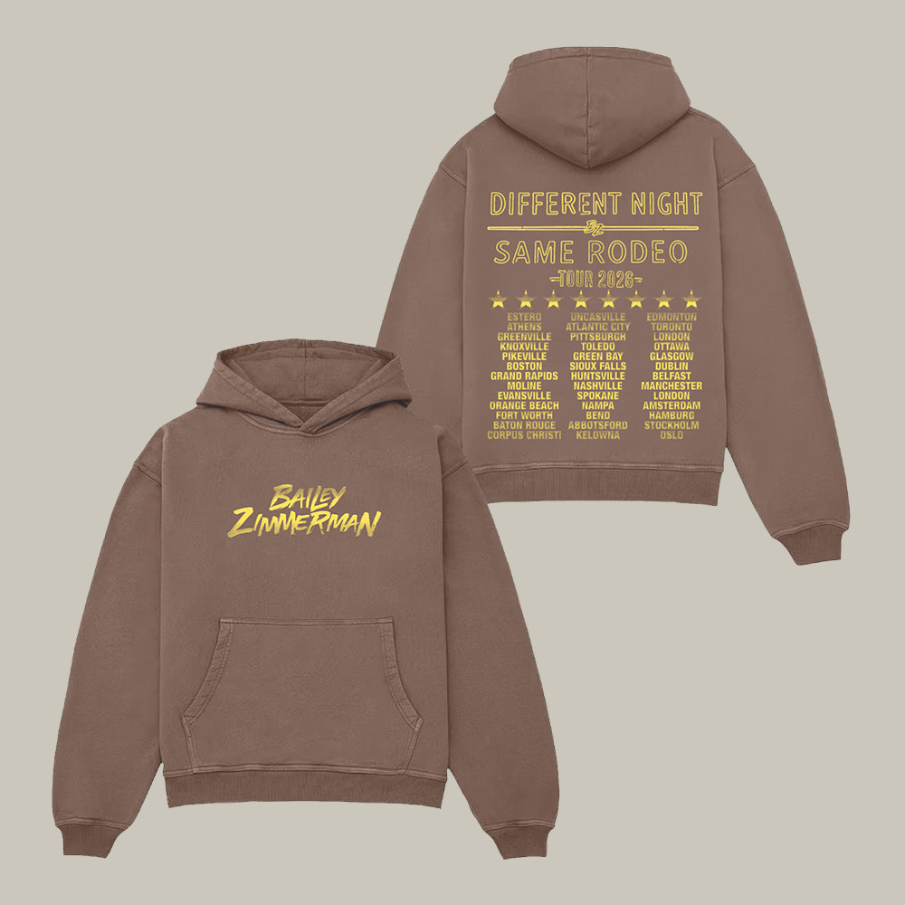 BZ Different Night Same Rodeo Hoodie Bailey Zimmerman Apparel Music Fan Gift