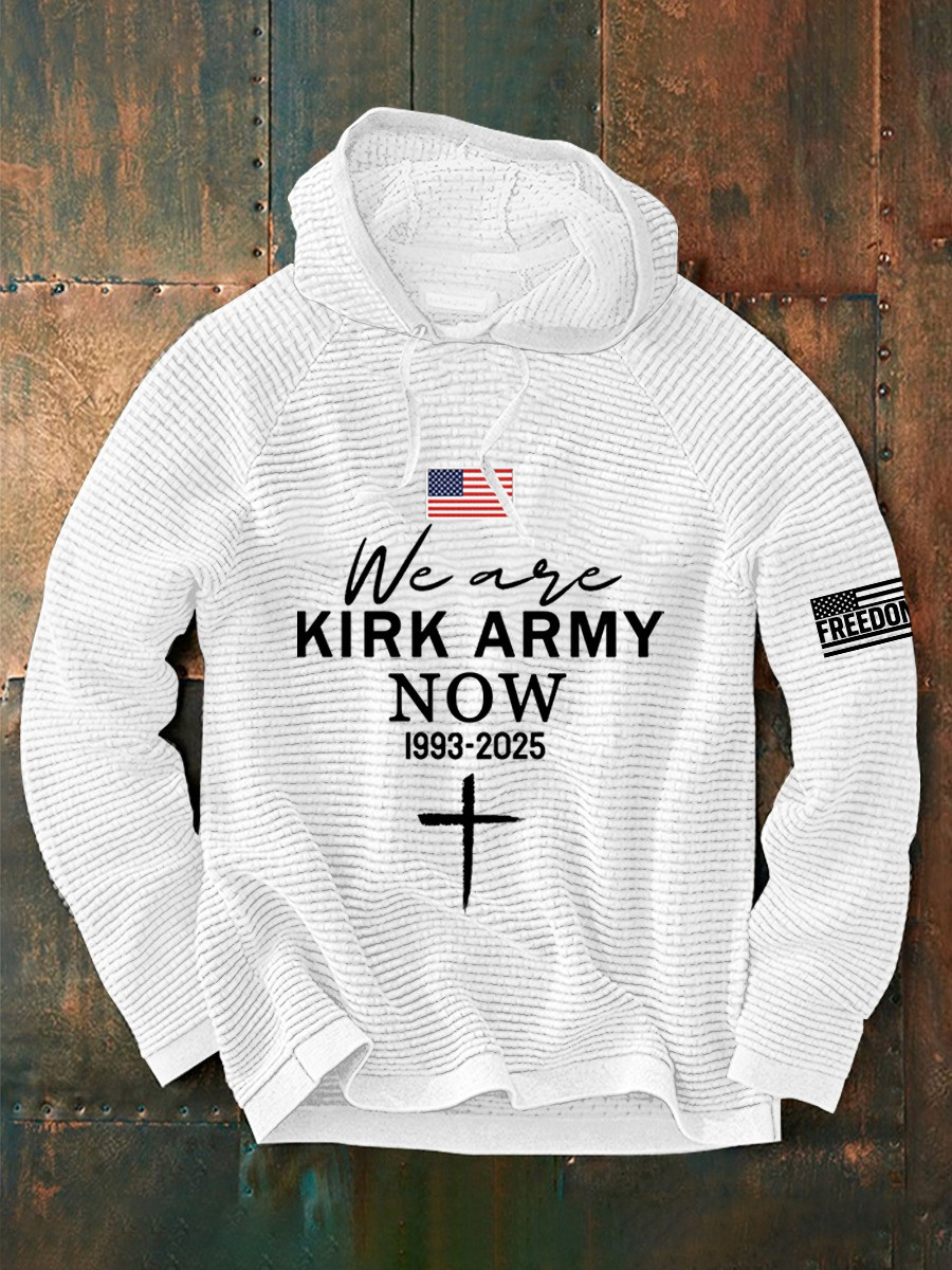 C K We Are All Kirk Army Now 1993 2025 Hoodie RIP Freedom USA Flag Memorial Gifts