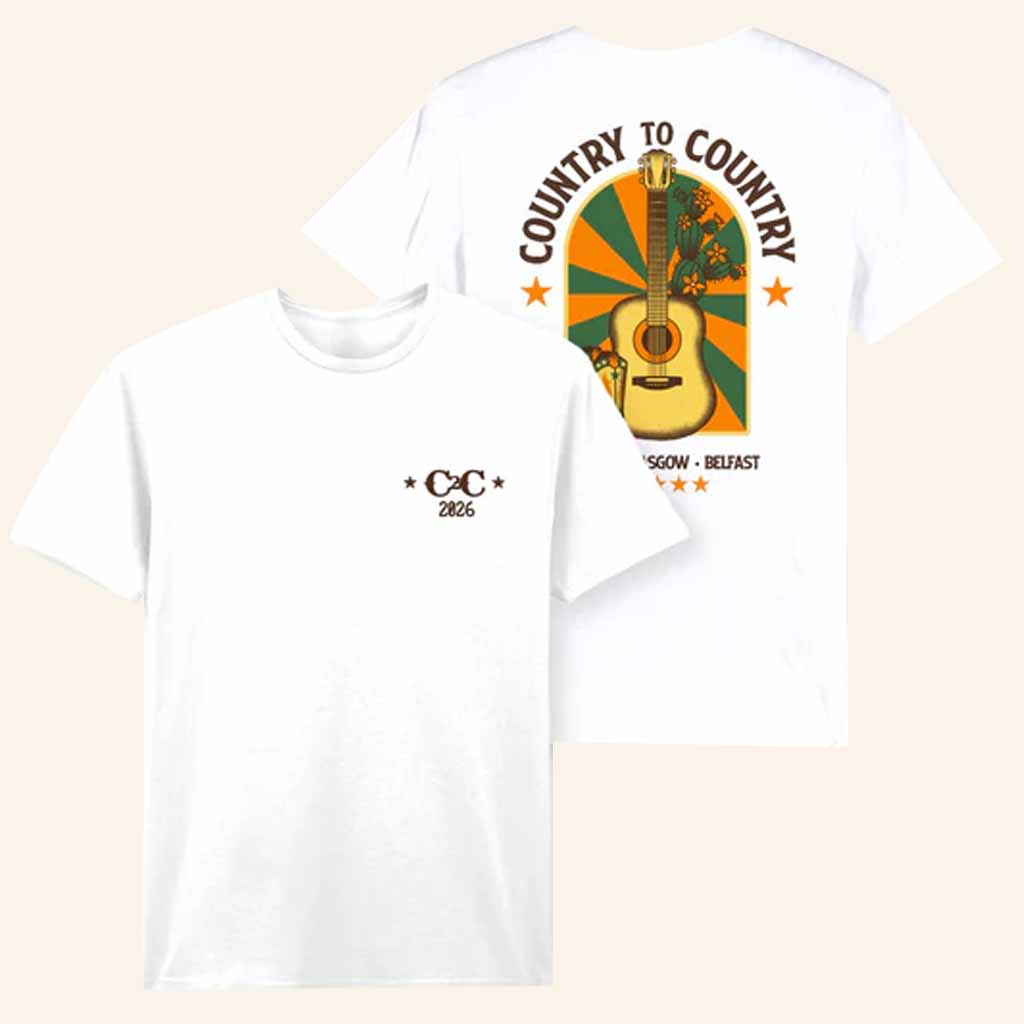 C2C Country To Country Merch 2026 Tour White T-Shirt Christmas Ideas For Him C2C Country To Country Merch 2026 Tour White T-Shirt Christmas Ideas For Him