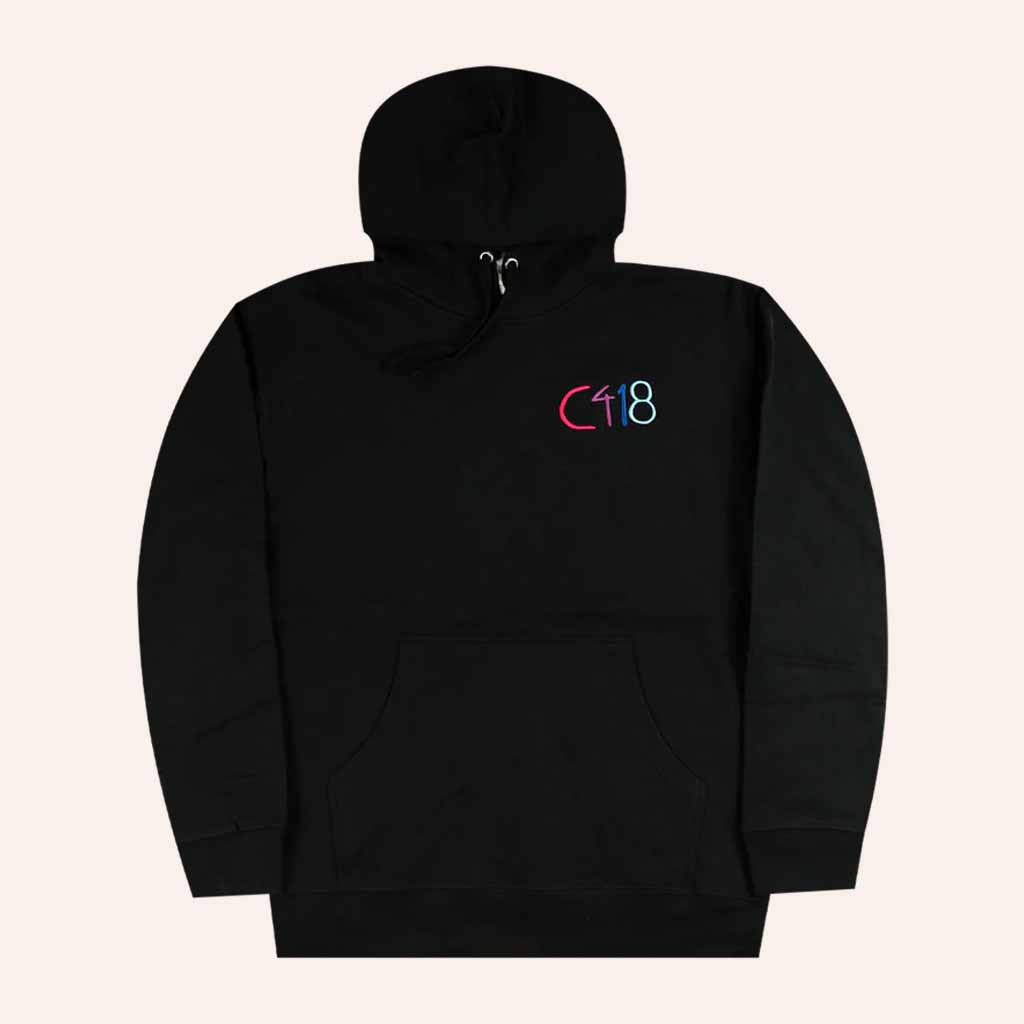 C418 Merch C418 Logo Black Hoodie Christmas Gift Ideas For Boyfriend C418 Merch C418 Logo Black Hoodie Christmas Gift Ideas For Boyfriend