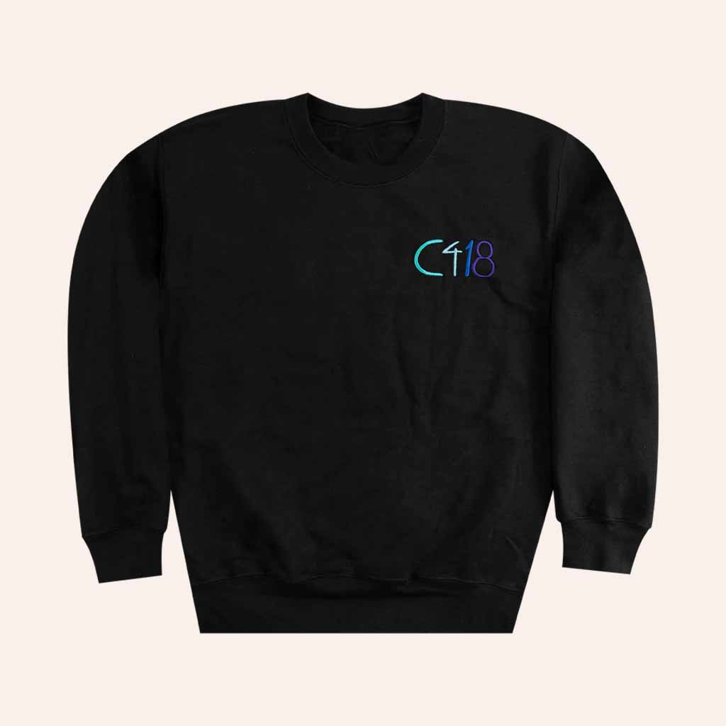 C418 Merch C418 Logo Black Sweatshirt Christmas Gifts For Guys C418 Merch C418 Logo Black Sweatshirt Christmas Gifts For Guys